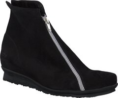 Damen-Stiefeletten aus Leder 914066 (Schwarz)