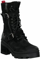 Damen-Schnürboots aus Leder 913182 (Schwarz)