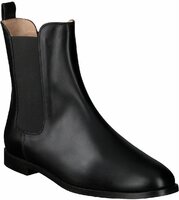 Damen-Stiefeletten aus Leder 903590 (Schwarz)