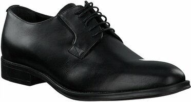 Herren-Schnürschuhe aus Leder 930122 (Schwarz)