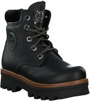 Winter-Schnürboots aus Leder 902780 (Schwarz)