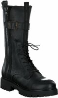 Damen-Schnürboots aus Leder 914587 (Schwarz)