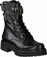 Damen-Schnürboots aus Leder 903620 (Schwarz)