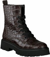 Damen-Schnürboots aus Leder 901647 (Braun)