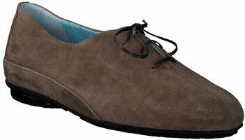 Damen-Schnürschuhe aus Leder 784311 (Braun)
