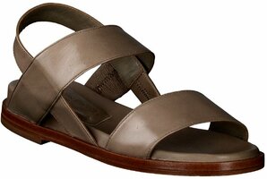 Damen-Sandalen aus Leder 950798 (Beige)
