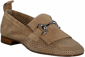Damen-Slipper aus Leder 908836 (Beige)