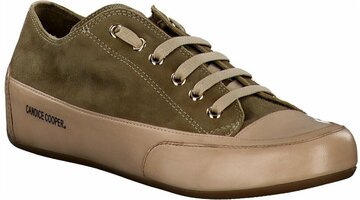 Damen-Schnürschuhe aus Leder 905045 (Oliv)