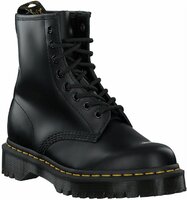 Damen-Schnürboots aus Leder 904600 (Schwarz)