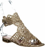 Damen-Sandalen aus Leder 858134 (Gold)