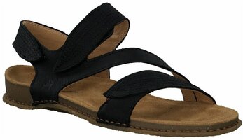 Damen-Sandalen aus Leder 950221 (Schwarz)