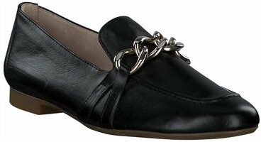 Damen-Slipper aus Leder 910193 (Schwarz)