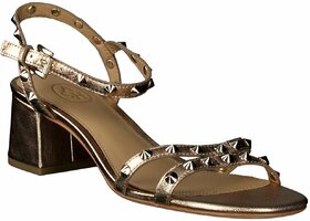 Damen-Sandalen aus Leder 905161 (Roségold)