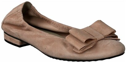 Damen-Ballerinas aus Leder 873664 (Rosa)