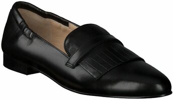 Damen-Slipper aus Leder 875132 (Schwarz)