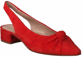 Damen-Slingpumps aus Leder 875971 (Rot)
