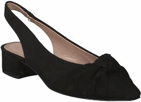 Damen-Slingpumps aus Leder 875983 (Schwarz)