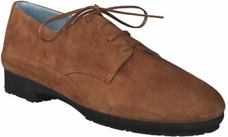 Damen-Schnürschuhe aus Leder 876720 (Braun)