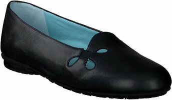 Damen-Slipper aus Leder 876756 (Blau)