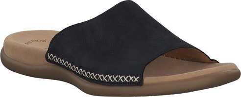 Pantoletten für Damen 160830 (Dunkelblau)