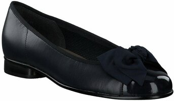 Damen-Ballerinas aus Leder 928136 (Dunkelblau)