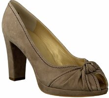 Plateau-Peeptoes für Damen 220760 (Mittelbraun)