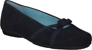 Damen-Slipper aus Leder 885885 (Dunkelblau)