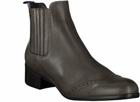 Leder-Stiefeletten 184639 (Grau)