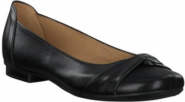 Leder-Ballerinas für Damen 230583 (Schwarz)