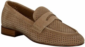 Damen-Slipper aus Leder 908824 (Beige)