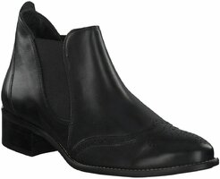 Flache Damen-Stiefeletten 274537 (Schwarz)