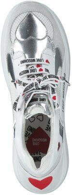 Gisy: Love Moschino Damen Schnürschuhe 820726 (WeißBunt Gisy: Love Moschino Damen Schnürschuhe 820726 (WeißBunt