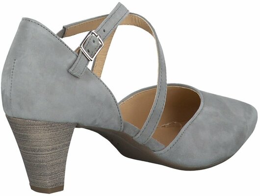 Gisy: Gabor Riemchen Pumps für Damen 818884 (Hellgrau Gisy: Gabor Riemchen Pumps für Damen 818884 (Hellgrau