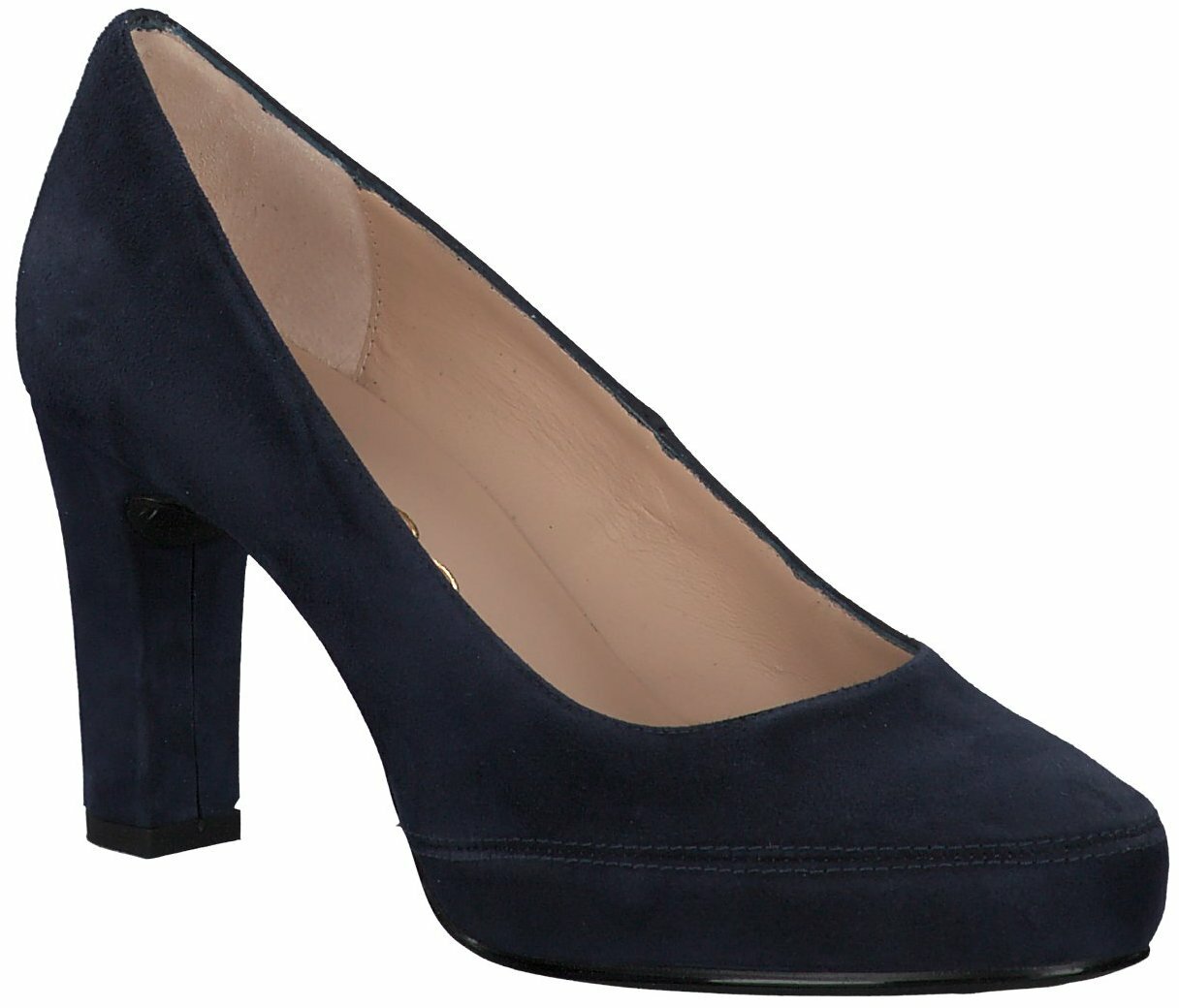 Unisa Klassische Plateau Pumps Fur Damen Pumps Blau Leder Damenschuhe Pumps