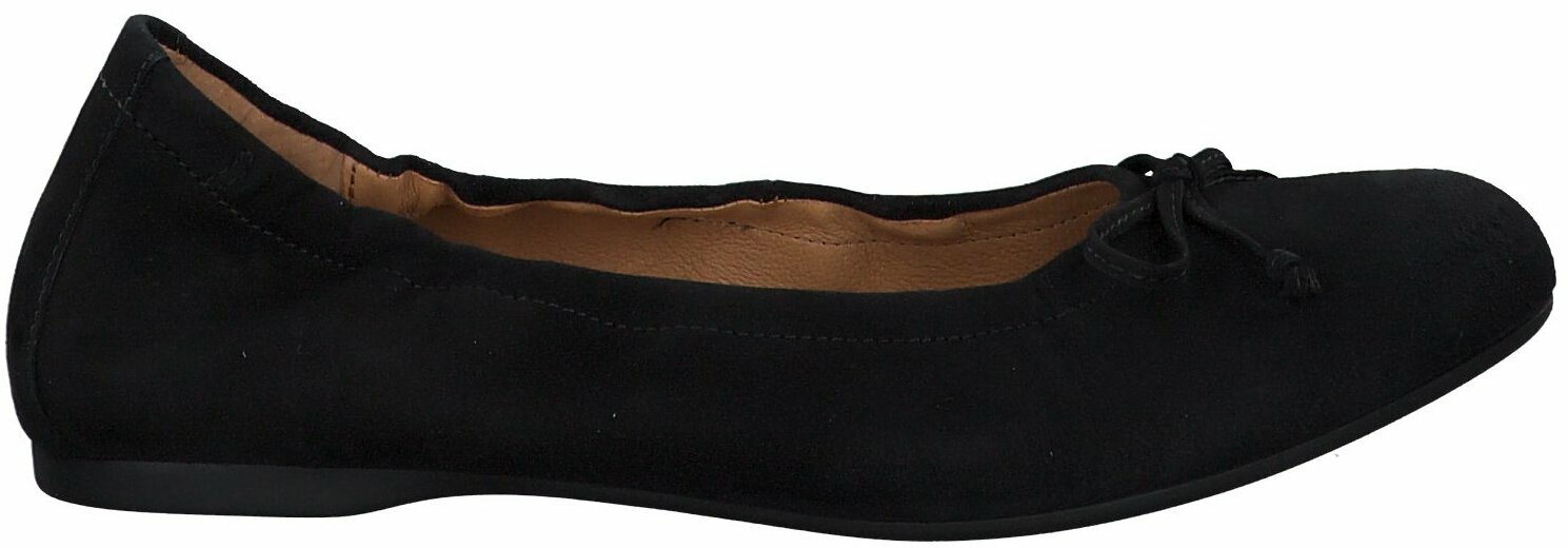 Gabor Damen Ballerinas aus Leder in Schwarz Slipper für Gabor Damen Ballerinas aus Leder in Schwarz Slipper für