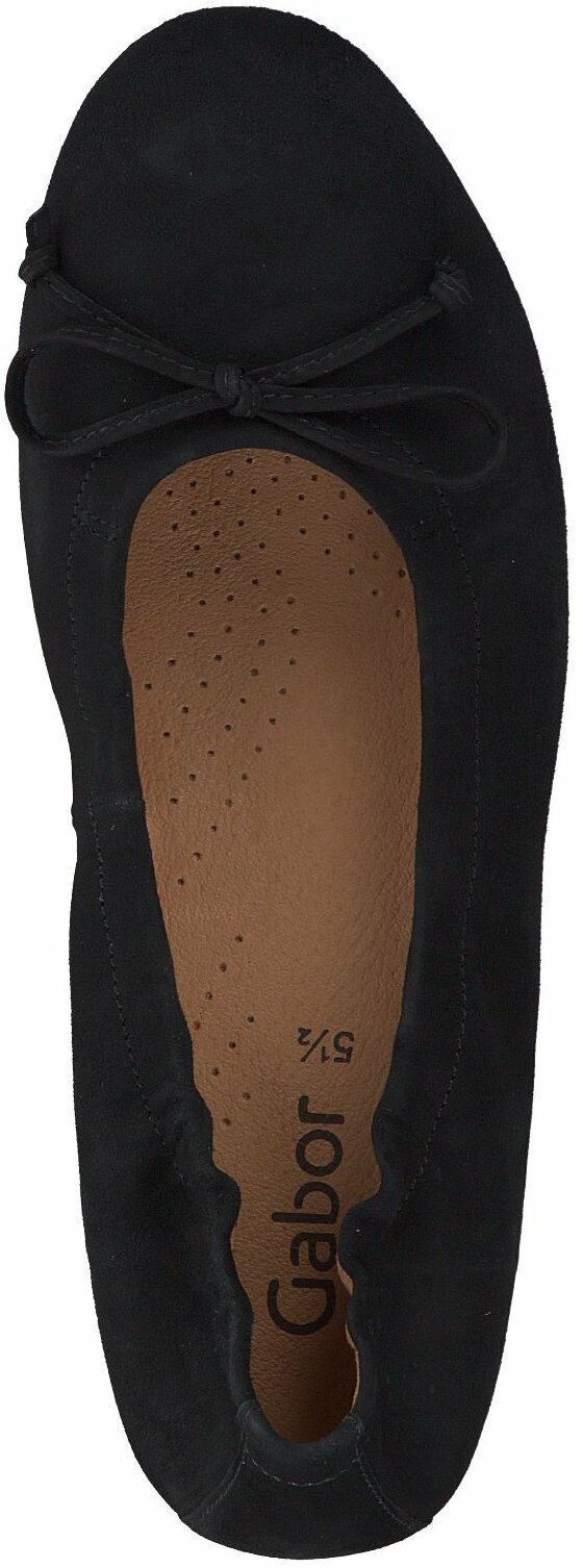 Gabor Damen Ballerinas aus Leder in Schwarz Slipper für Gabor Damen Ballerinas aus Leder in Schwarz Slipper für