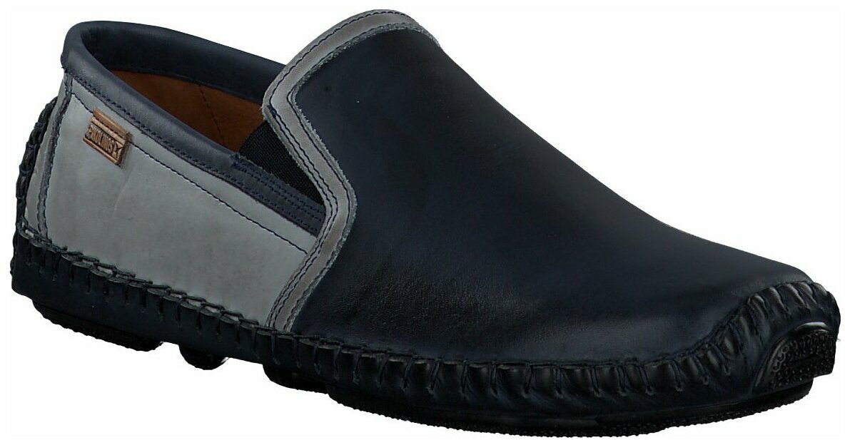 Pikolinos Herren Slipper Aus Leder In Blau Slipper Fur Herren Blau Leder Herrenschuhe Slipper