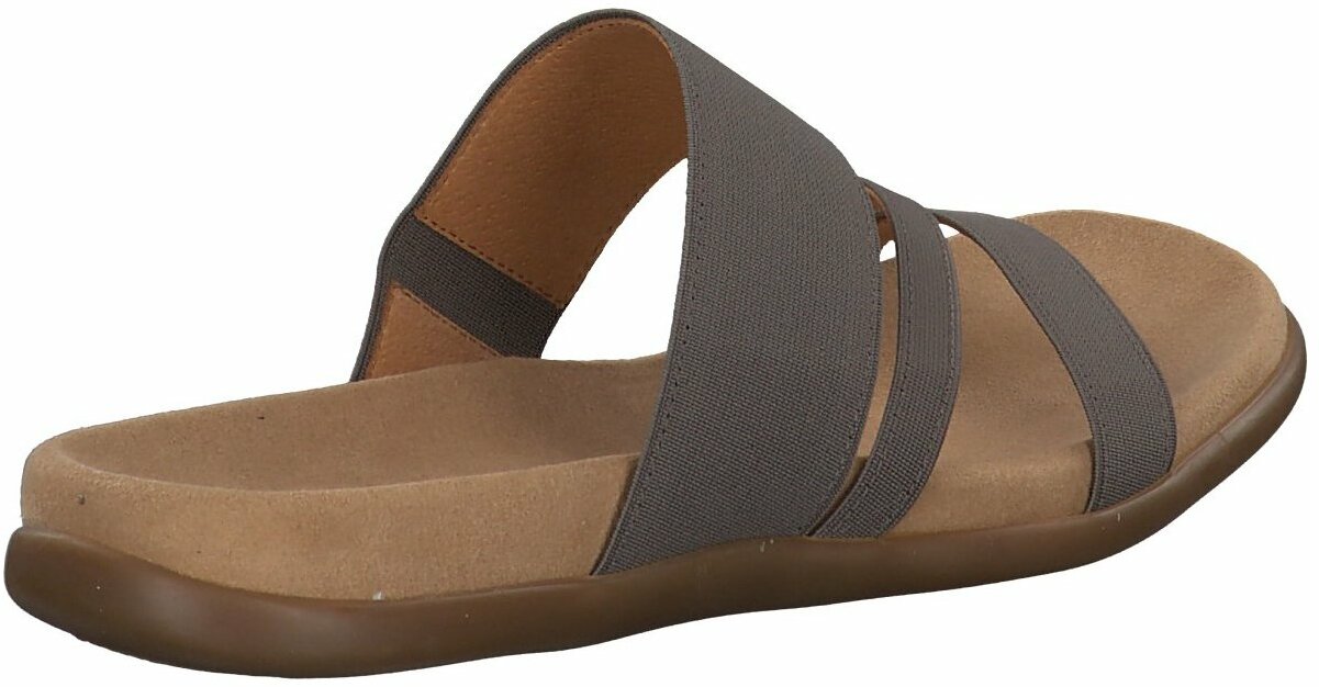 Flache Damen Pantoletten 462470 (Grau) Flache Damen Pantoletten 462470 (Grau)