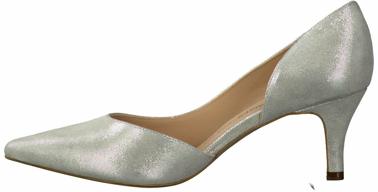 Peter Kaiser Absatz Pumps Fur Damen In Silber Pumps Silber Leder Damenschuhe Pumps