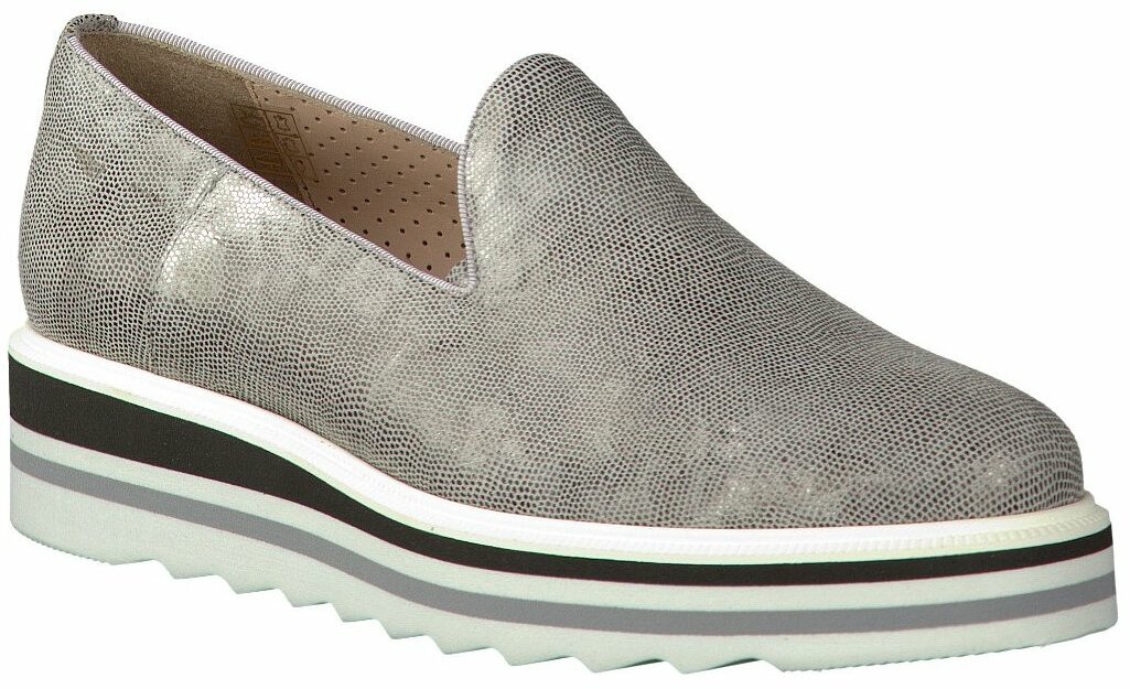 Pertini Slipper Fur Damen In Silber Slipper Fur Damen 5999 Silber Leder Damenschuhe Slipper