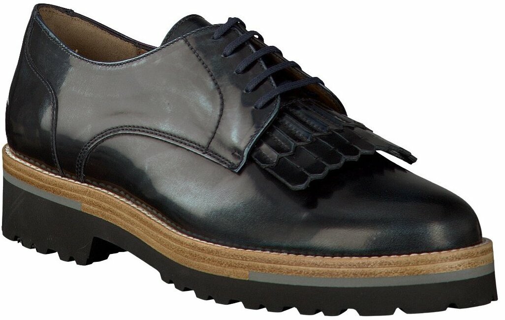 Gisy: Pertini Leder Schnürschuhe für Damen 634578 (Blau Gisy: Pertini Leder Schnürschuhe für Damen 634578 (Blau