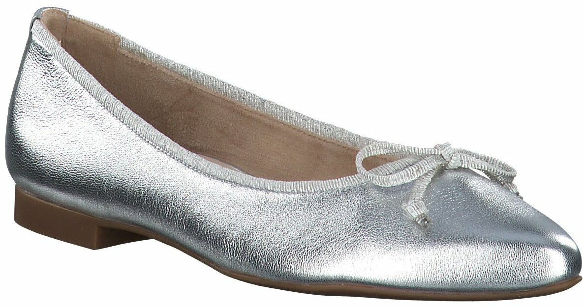 Paul Green Damen Ballerinas Aus Leder Silber Im Online Shop Von Gisy Kaufen