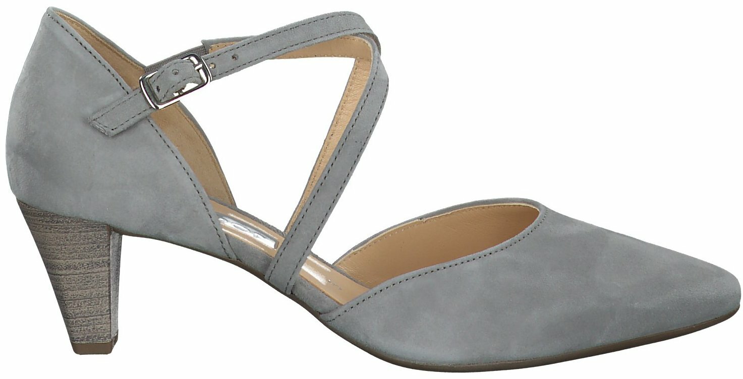 Gisy: Gabor Riemchen Pumps für Damen 818884 (Hellgrau Gisy: Gabor Riemchen Pumps für Damen 818884 (Hellgrau