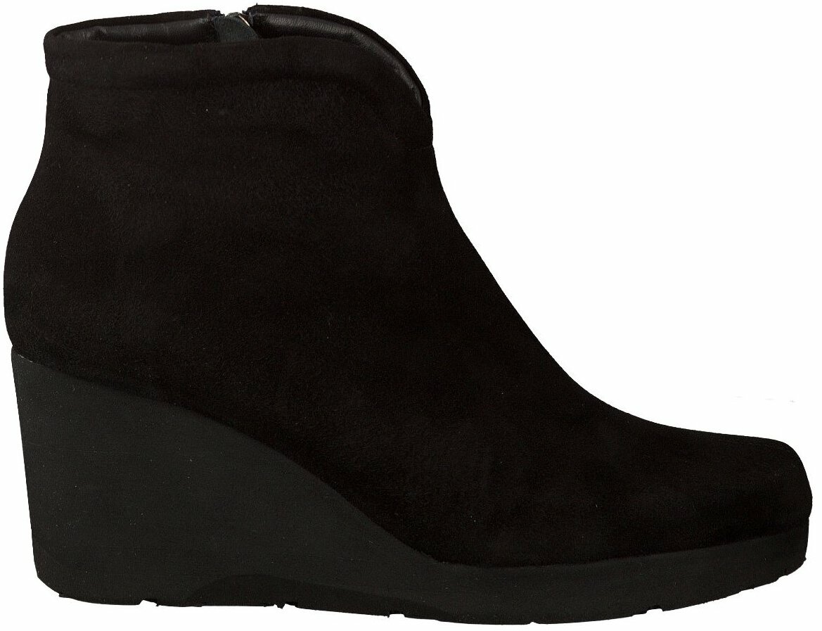 Thierry Rabotin Keilabsatz Knochelstiefeletten Stiefeletten Fur Damen Schwarz Leder Damenschuhe Stiefeletten